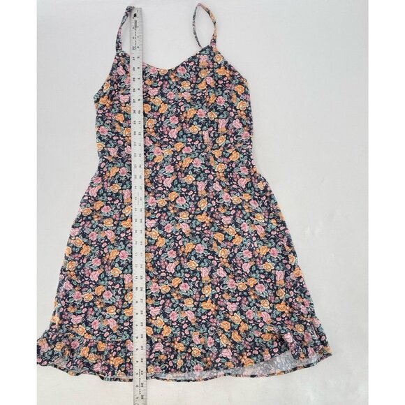 Old Navy Women’s Linen Blend Blue Floral Cami Sundress Sz Sm, Boho Preppy Summer - Picture 9 of 12